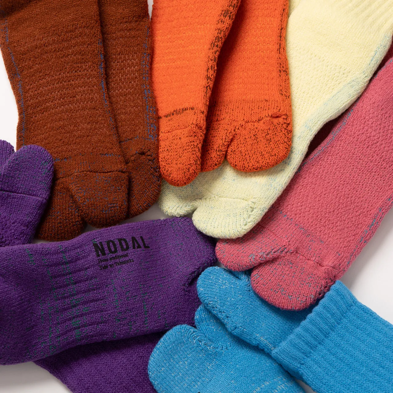 NODAL 84N Long Tabi Sock – Brown | Made in Japan sold by Arvin Goods product image thumbnail 5