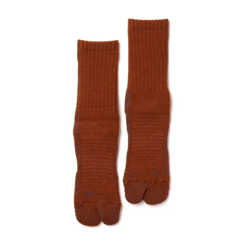 NODAL 84N Long Tabi Sock – Brown | Made in Japan made by Arvin Goods