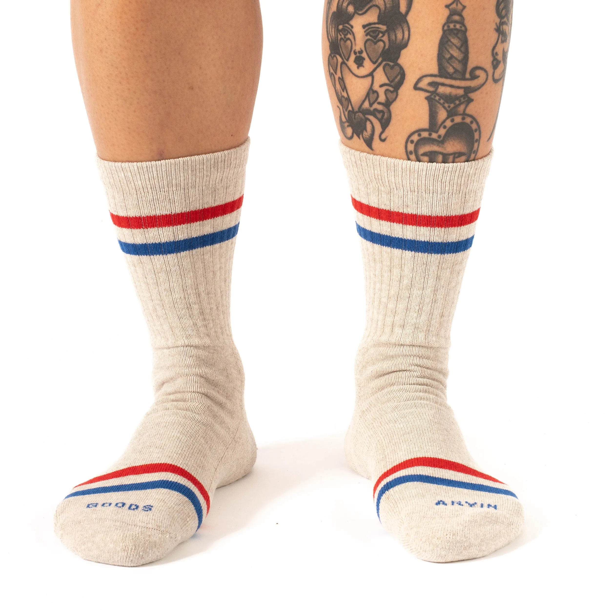 Crew Sock - Matador Stripe sold by Arvin Goods product image thumbnail 3