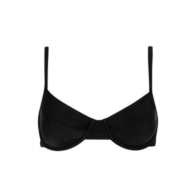 Ditzy Underwire Bra Bikini Top - Pitch Black sold by Kulani Kinis