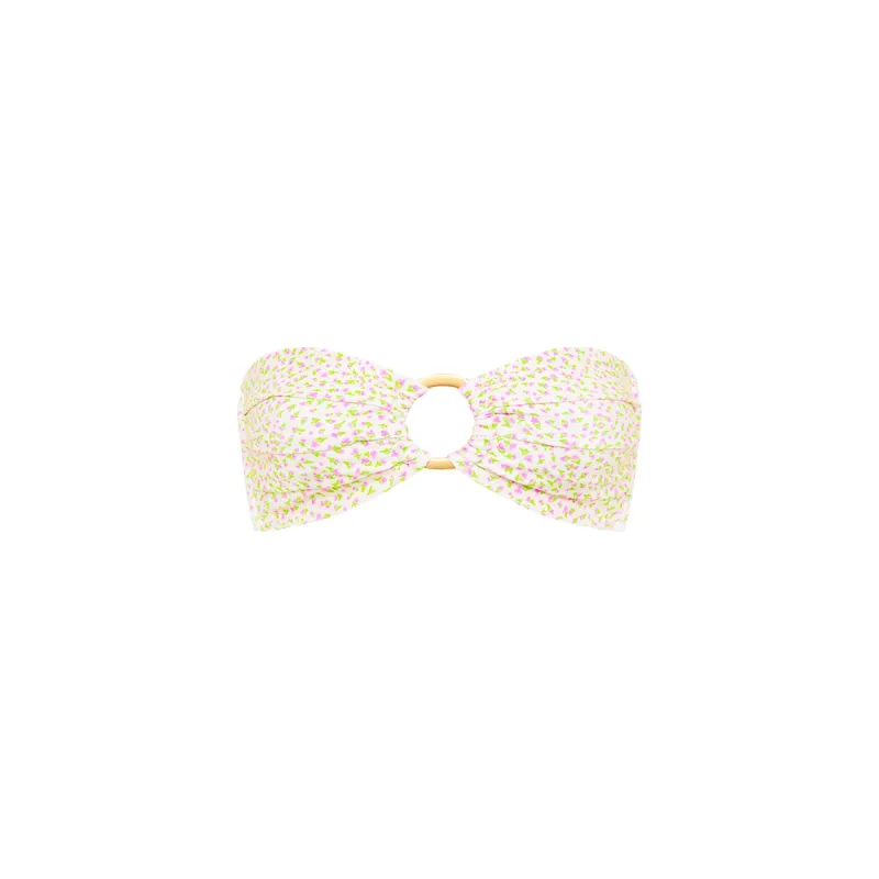 Strapless Bandeau Bikini Top - Flora Aura sold by Kulani Kinis