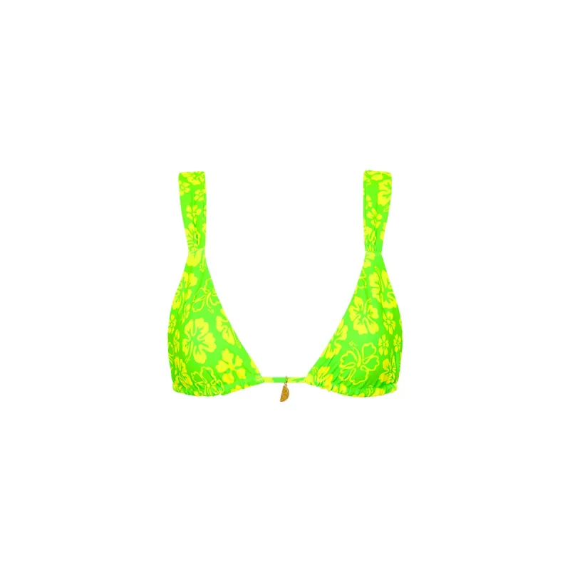 Slide Bralette Bikini Top - Aloha Lime sold by Kulani Kinis