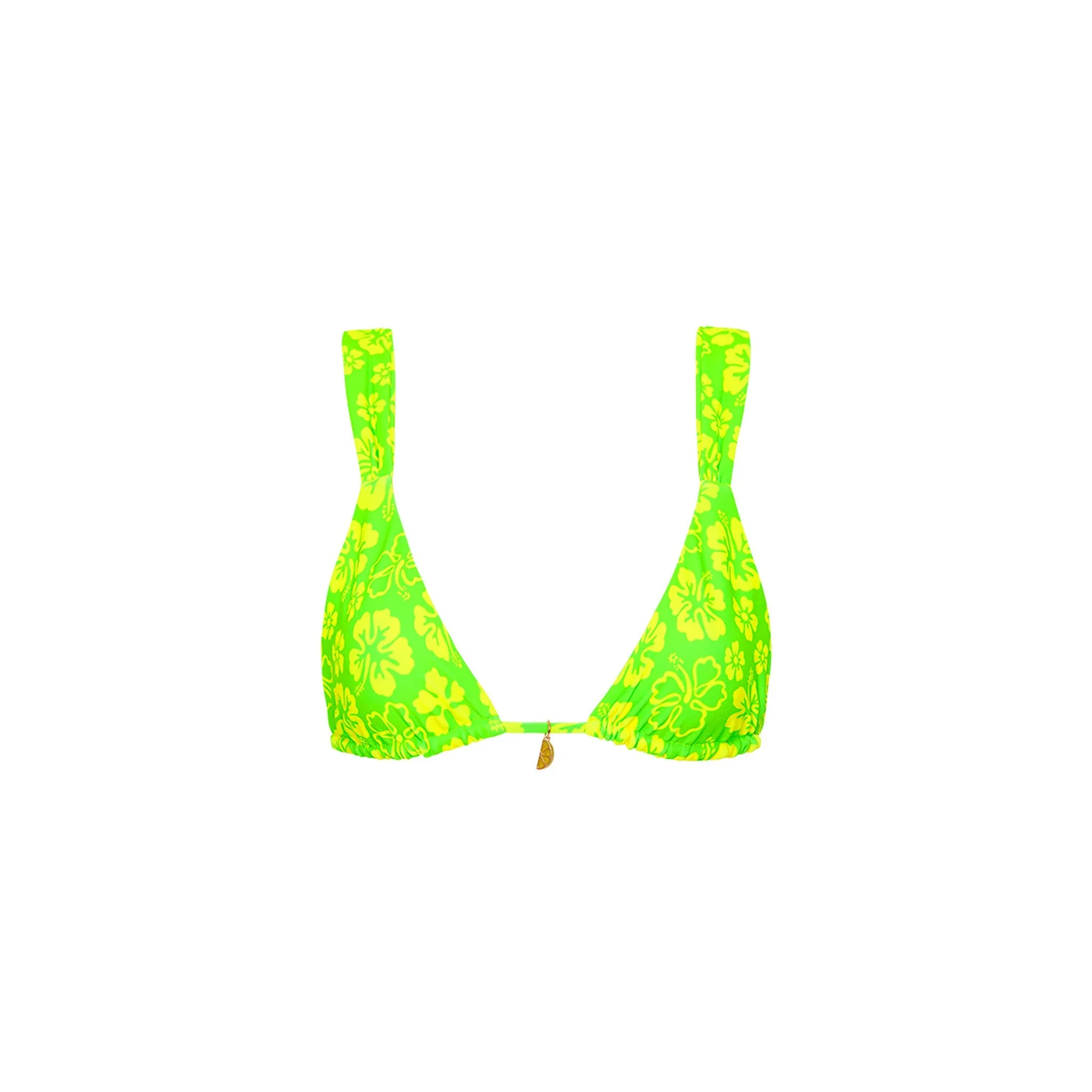 Slide Bralette Bikini Top - Aloha Lime sold by Kulani Kinis