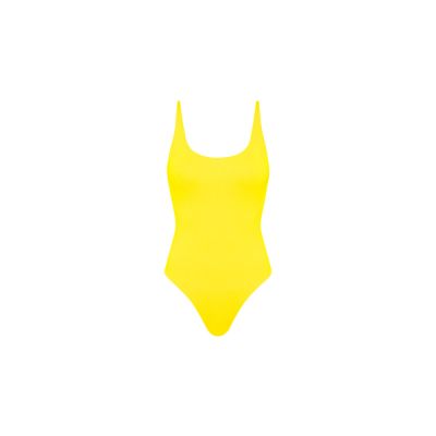 One Piece Swimwear - Sunshine Yellow Ribbed sold by Kulani Kinis