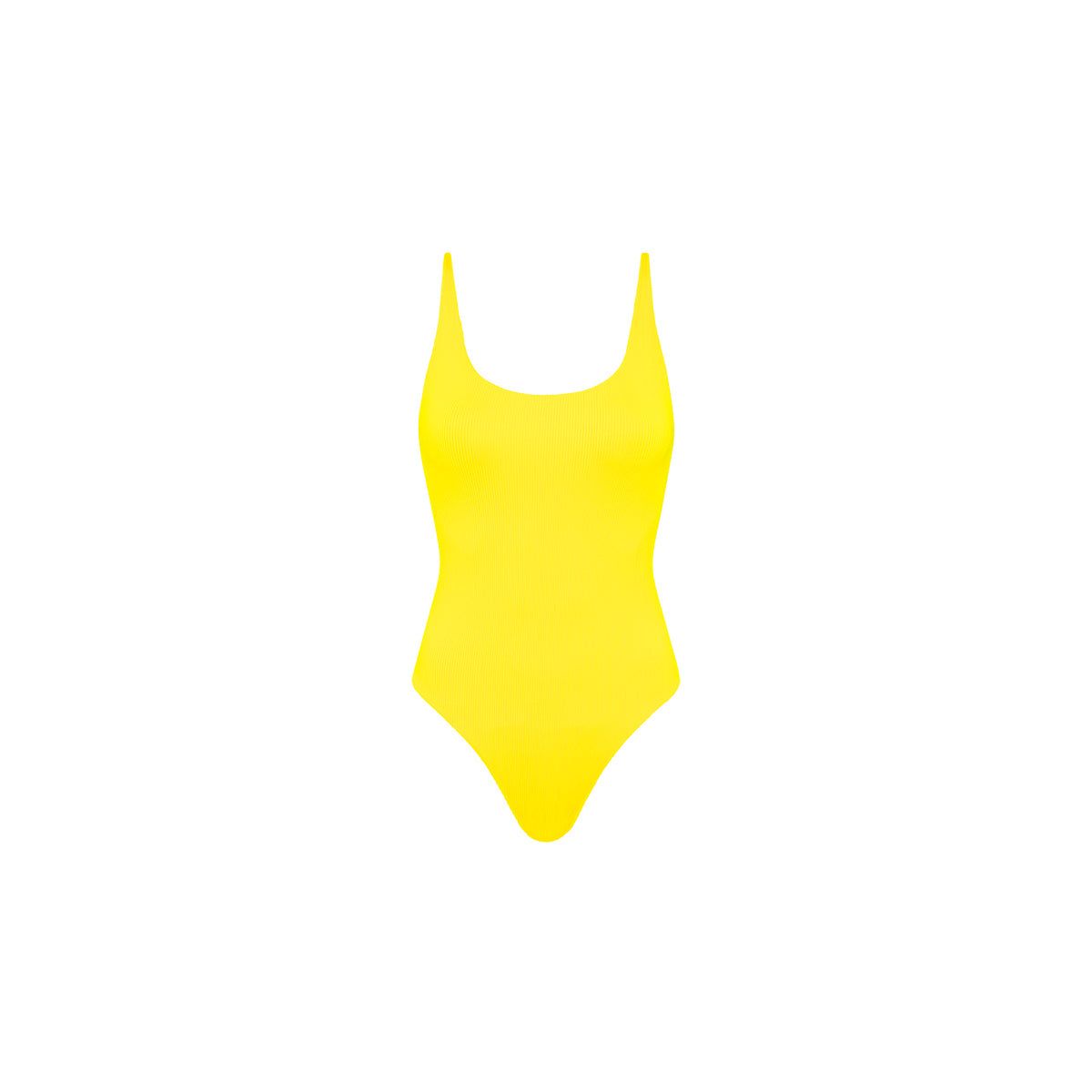One Piece Swimwear - Sunshine Yellow Ribbed sold by Kulani Kinis