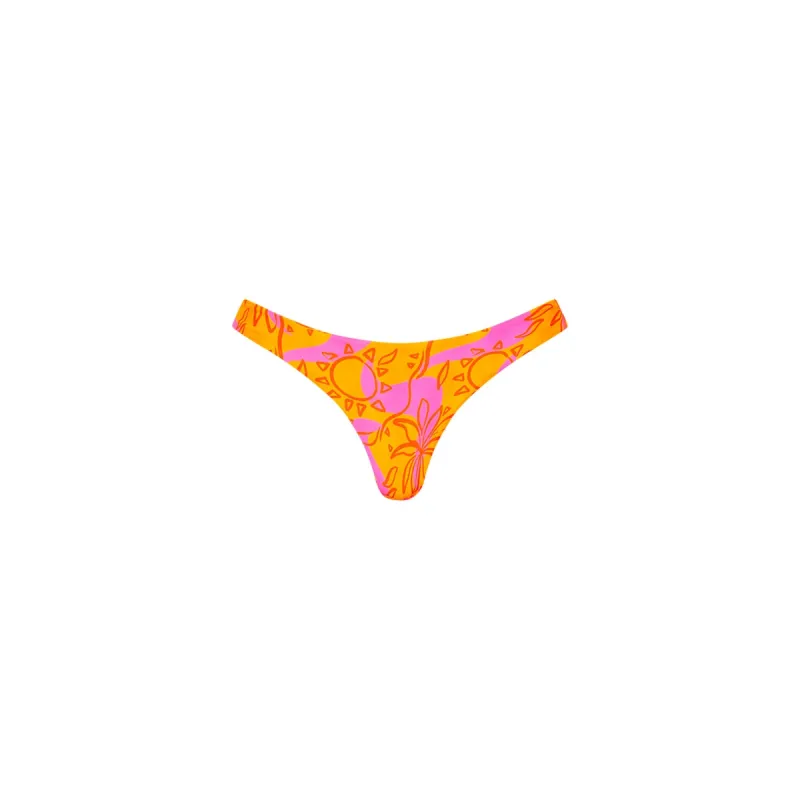Minimal Full Coverage Bikini Bottom - Sangria Swirl sold by Kulani Kinis