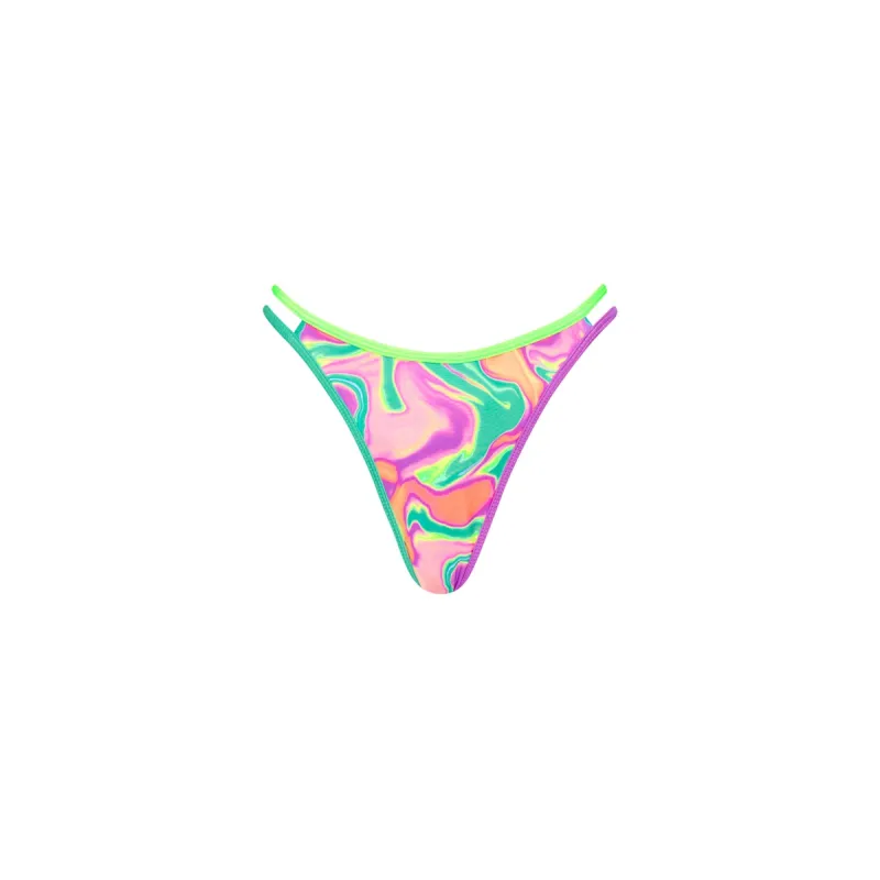 Twin Strap Cheeky Bikini Bottom - Calypso Castaway sold by Kulani Kinis