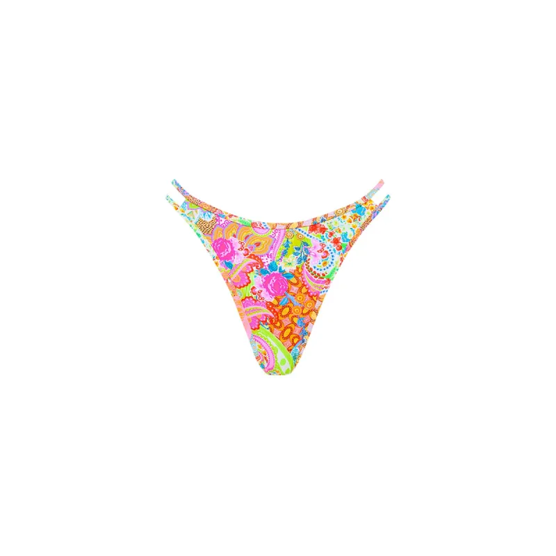 Twin Strap Cheeky Bikini Bottom - Dreamscape sold by Kulani Kinis
