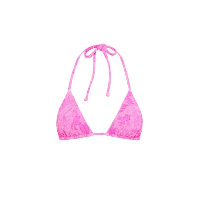 Slide Triangle Bikini Top - Fuchsia Fever sold by Kulani Kinis