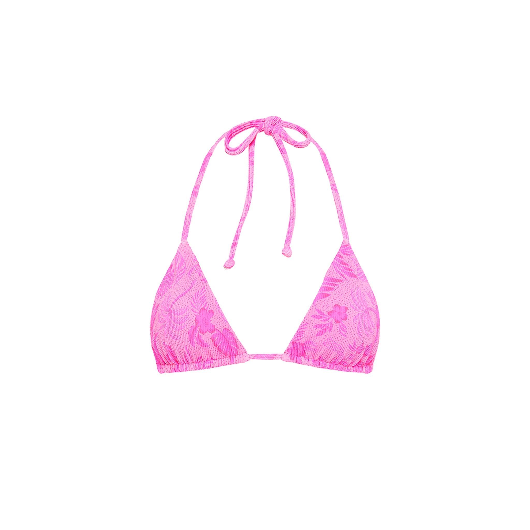 Slide Triangle Bikini Top - Fuchsia Fever sold by Kulani Kinis