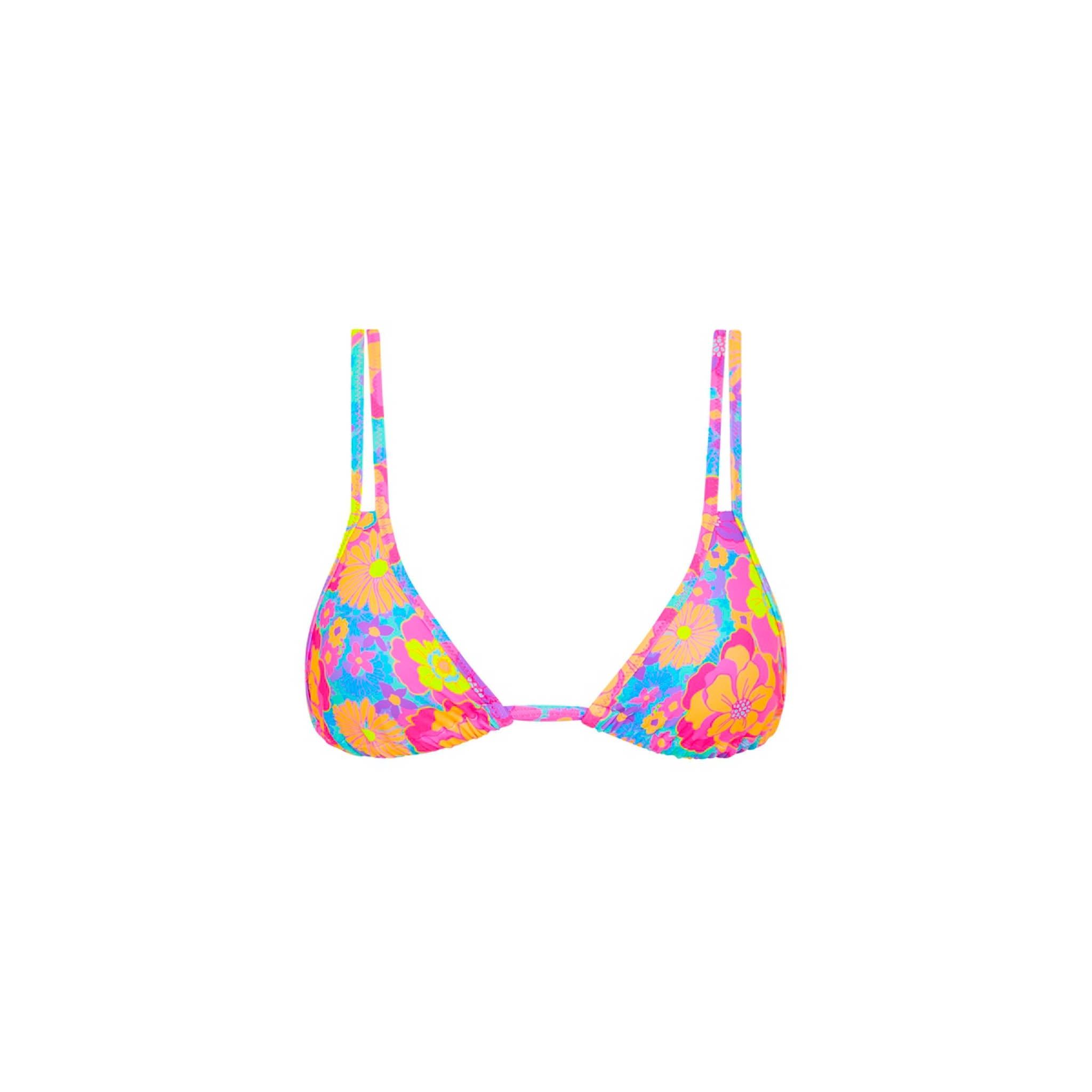 Twin Strap Bralette Bikini Top - Bermuda Bloom sold by Kulani Kinis