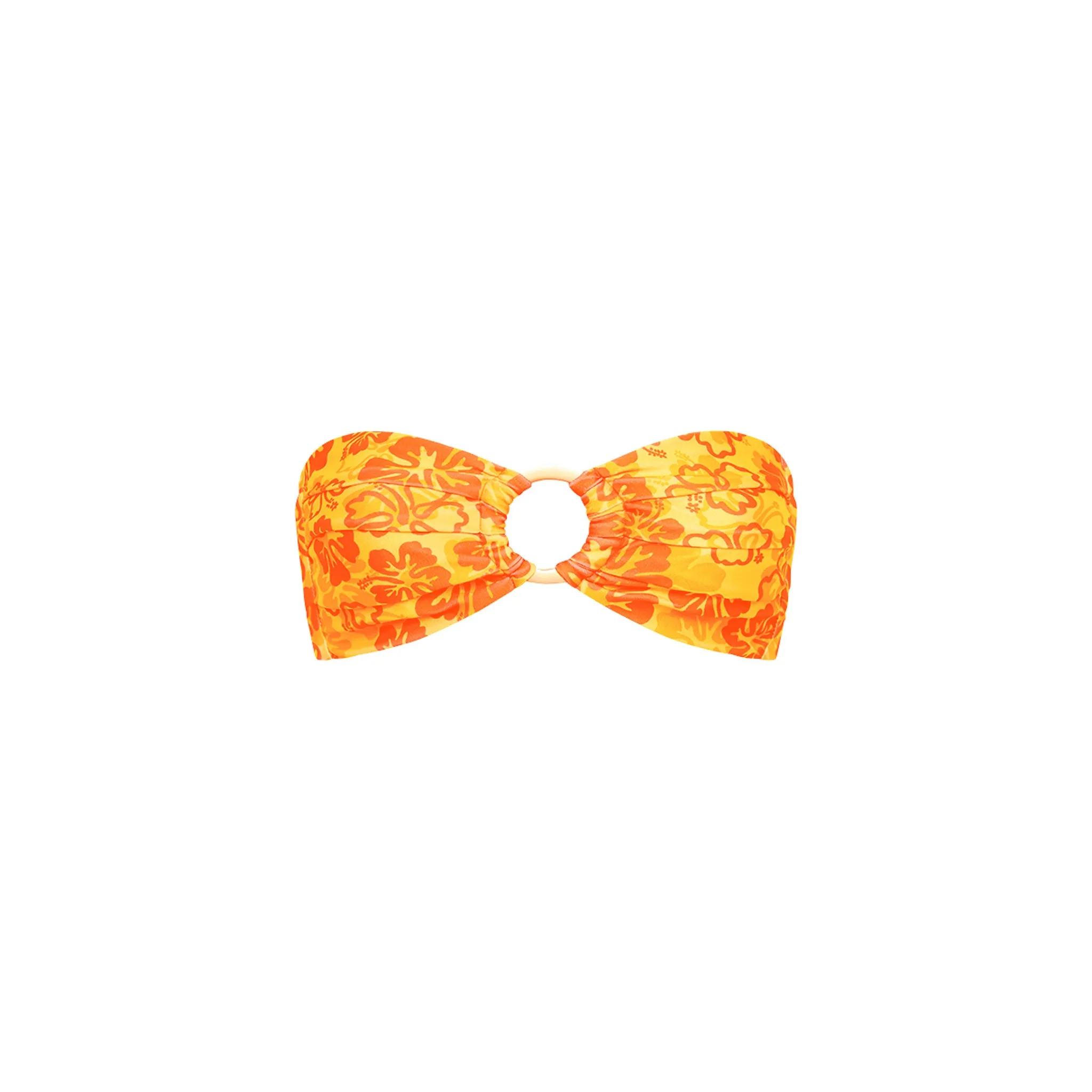 Strapless Bandeau Bikini Top - Tangerine Dreams sold by Kulani Kinis