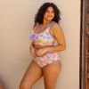 High Waist Panel Bikini Bottom - Bermuda Bloom sold by Kulani Kinis