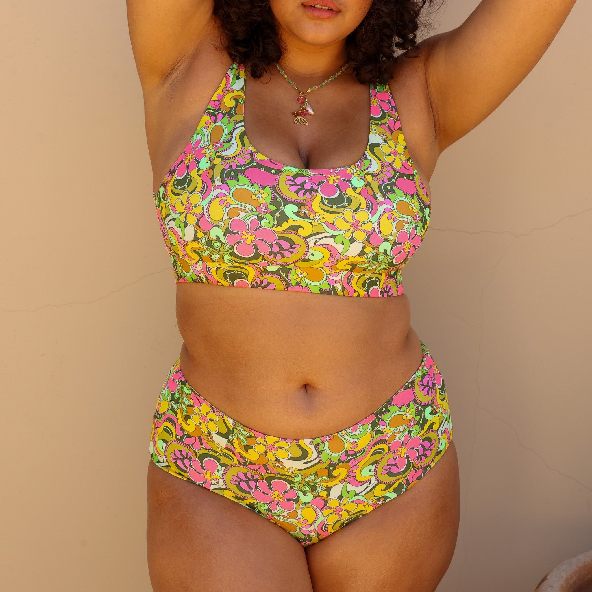 High Waist Panel Bikini Bottom - Runaway Baby sold by Kulani Kinis product image thumbnail 2