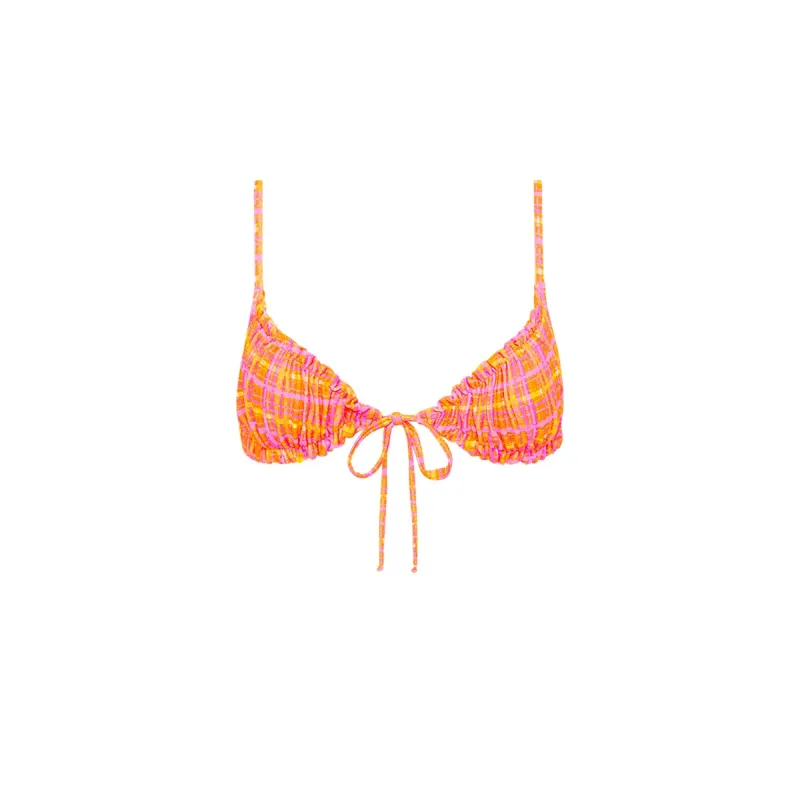 Ruched Bralette Bikini Top - Peaches sold by Kulani Kinis
