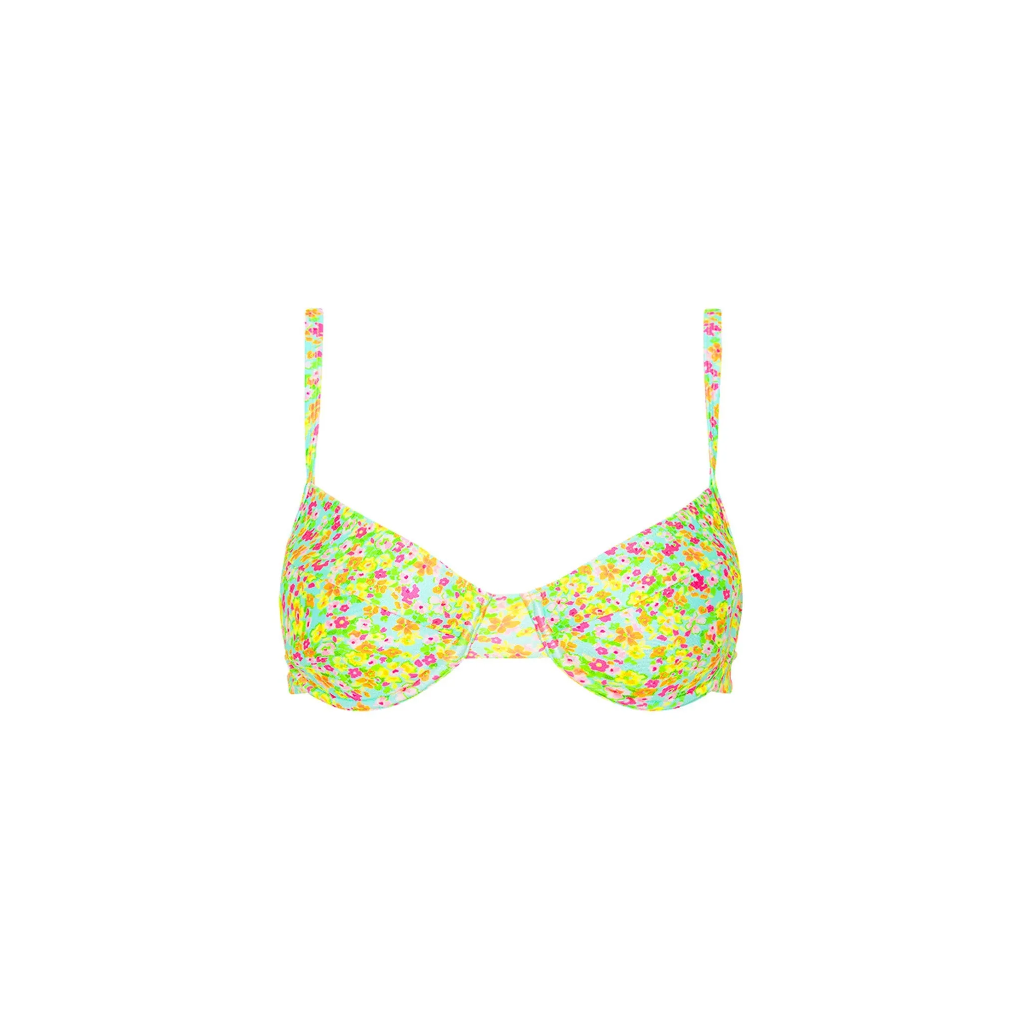 Ditzy Underwire Bra Bikini Top - Wild Flower sold by Kulani Kinis