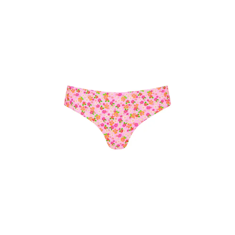 Mid-Rise Brazilian Bikini Bottom - Frangipani Fever sold by Kulani Kinis