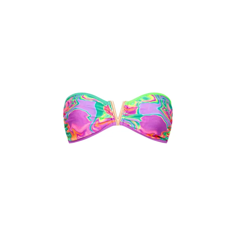 Mega V Strapless Bandeau Bikini Top - Calypso Castaway sold by Kulani Kinis