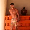 Men's Swim Trunks - Midnight Moon sold by Kulani Kinis