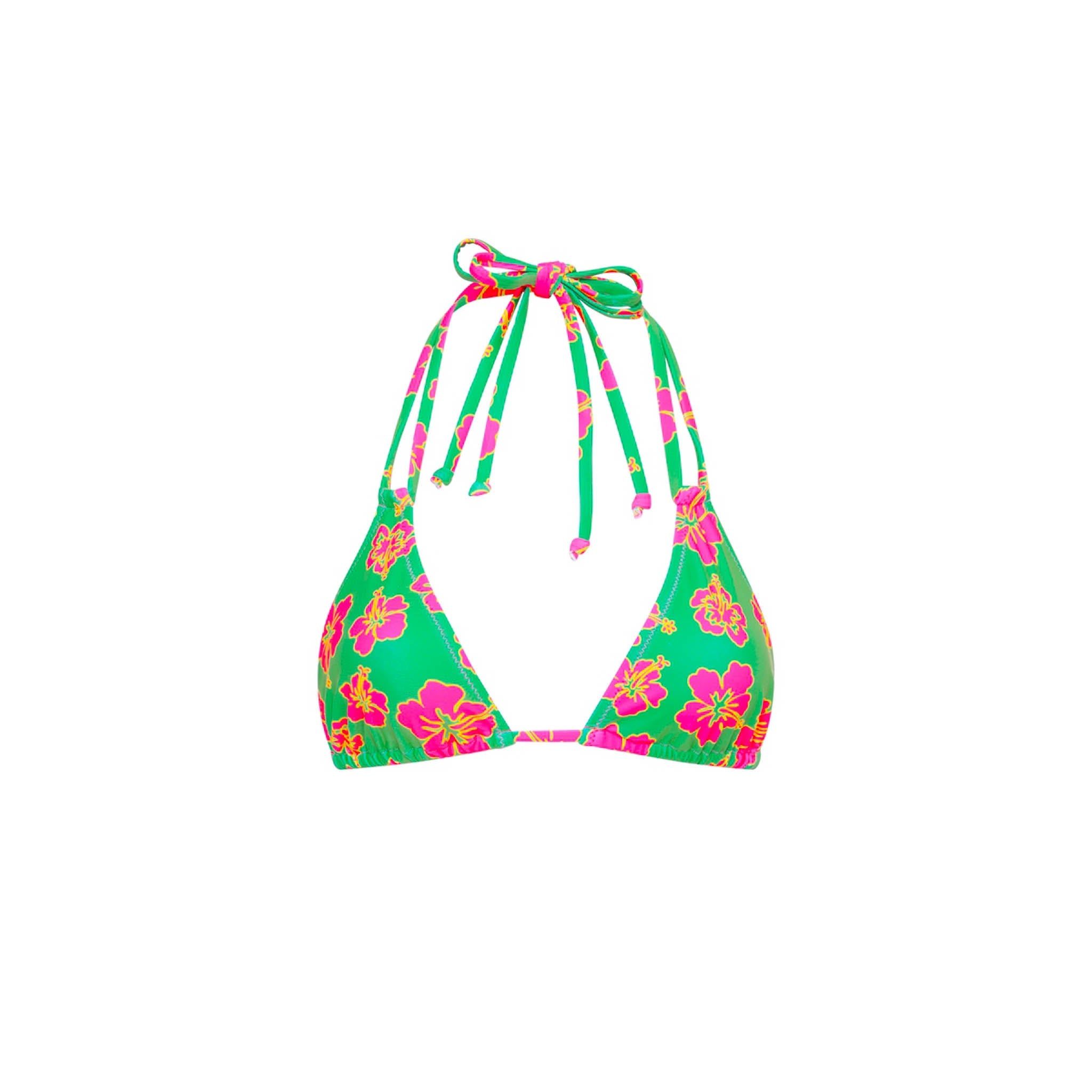 Halter Bralette Bikini Top - Melon Sorbet sold by Kulani Kinis