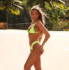 Y Cheeky Bikini Bottom - Aloha Lime sold by Kulani Kinis