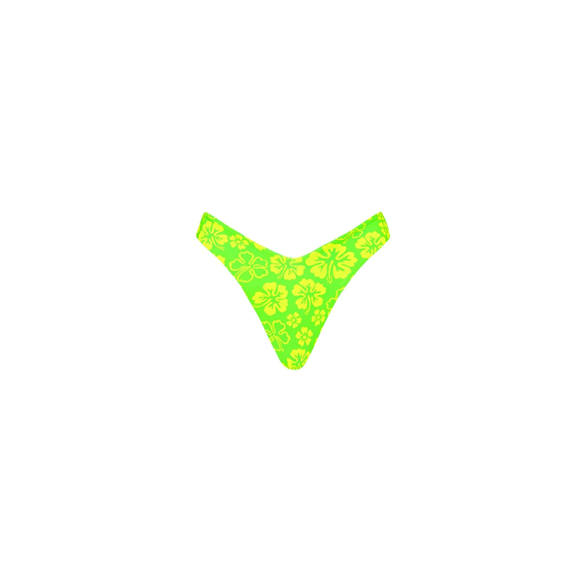 Y Cheeky Bikini Bottom - Aloha Lime sold by Kulani Kinis