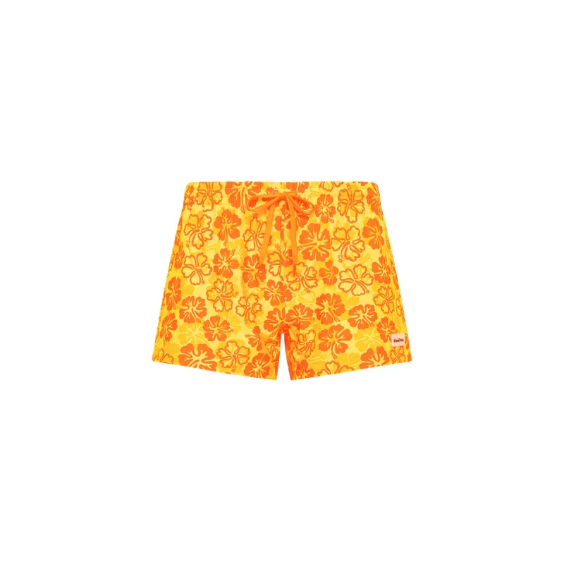 Men's 4" Stretch Swim Trunks - Tangerine Dreams sold by Kulani Kinis