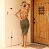 Knit Low-Back Midi Dress - Khaki sold by Kulani Kinis
