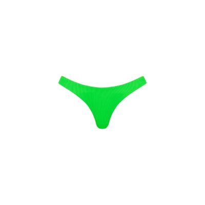 Minimal Full Coverage Bikini Bottom - Peppermint Ribbed sold by Kulani Kinis