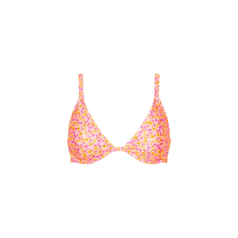 Underwire Triangle D+ Cup Bikini Top - Sherbet Shimmer sold by Kulani Kinis
