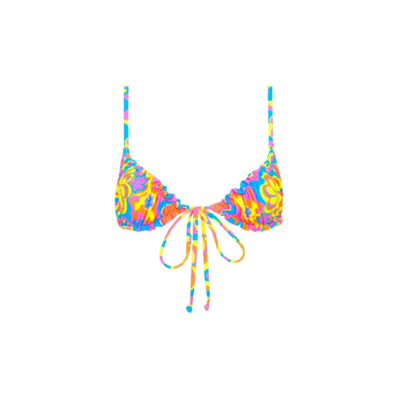 Ruched Bralette Bikini Top - Lovey Dovey sold by Kulani Kinis