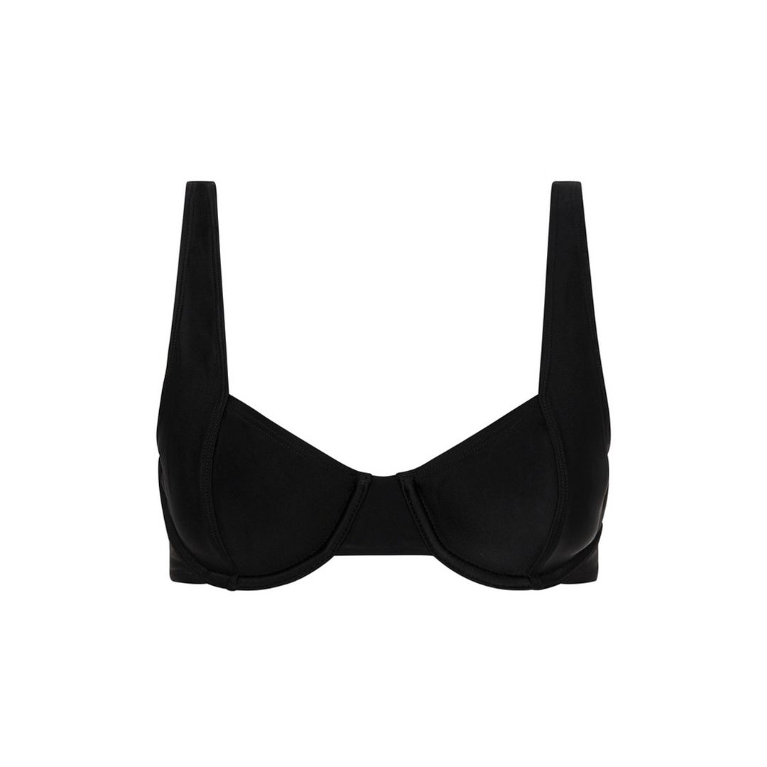 Underwire Bralette Bikini Top - Pitch Black sold by Kulani Kinis