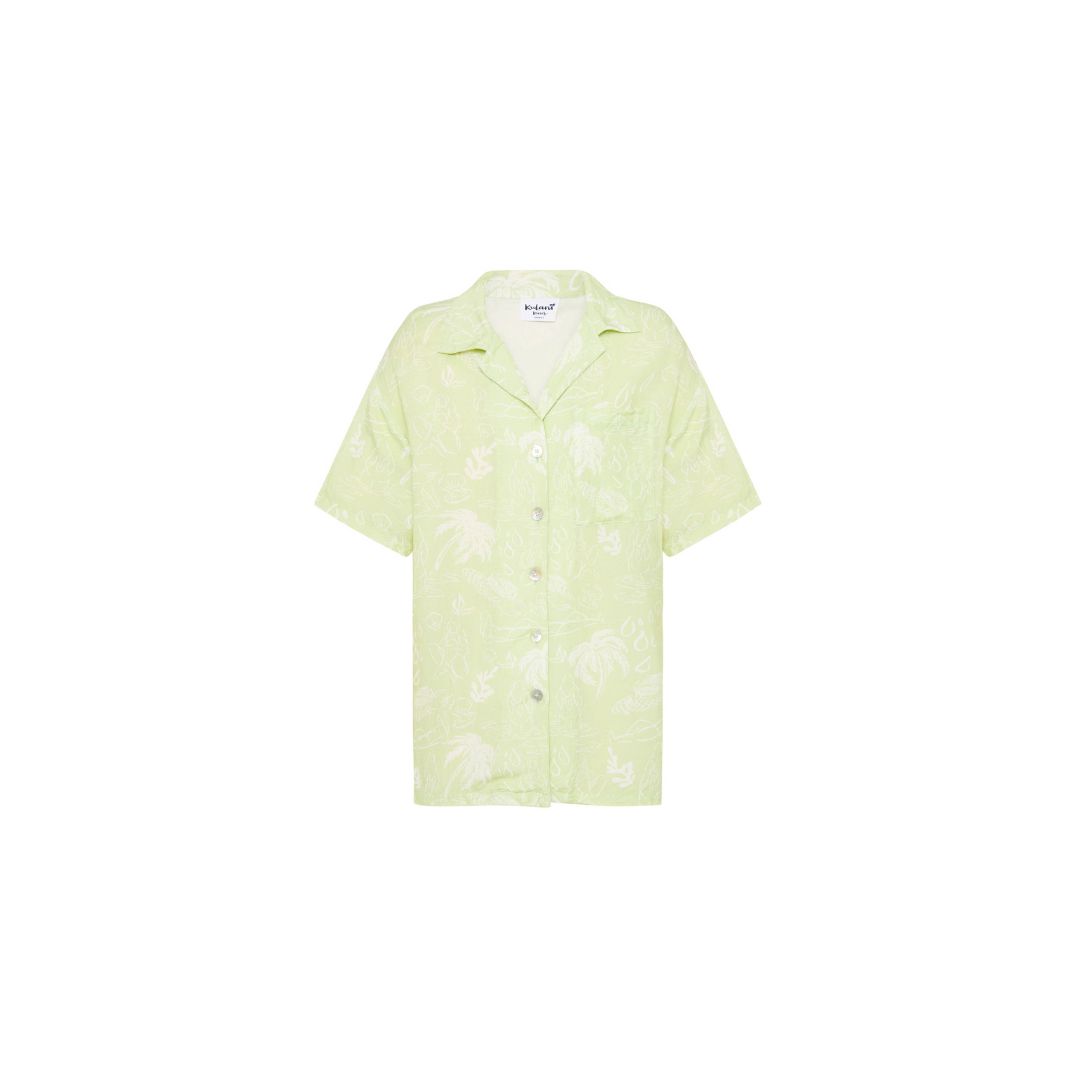 Oversized Linen Shirt - Coco Matcha sold by Kulani Kinis