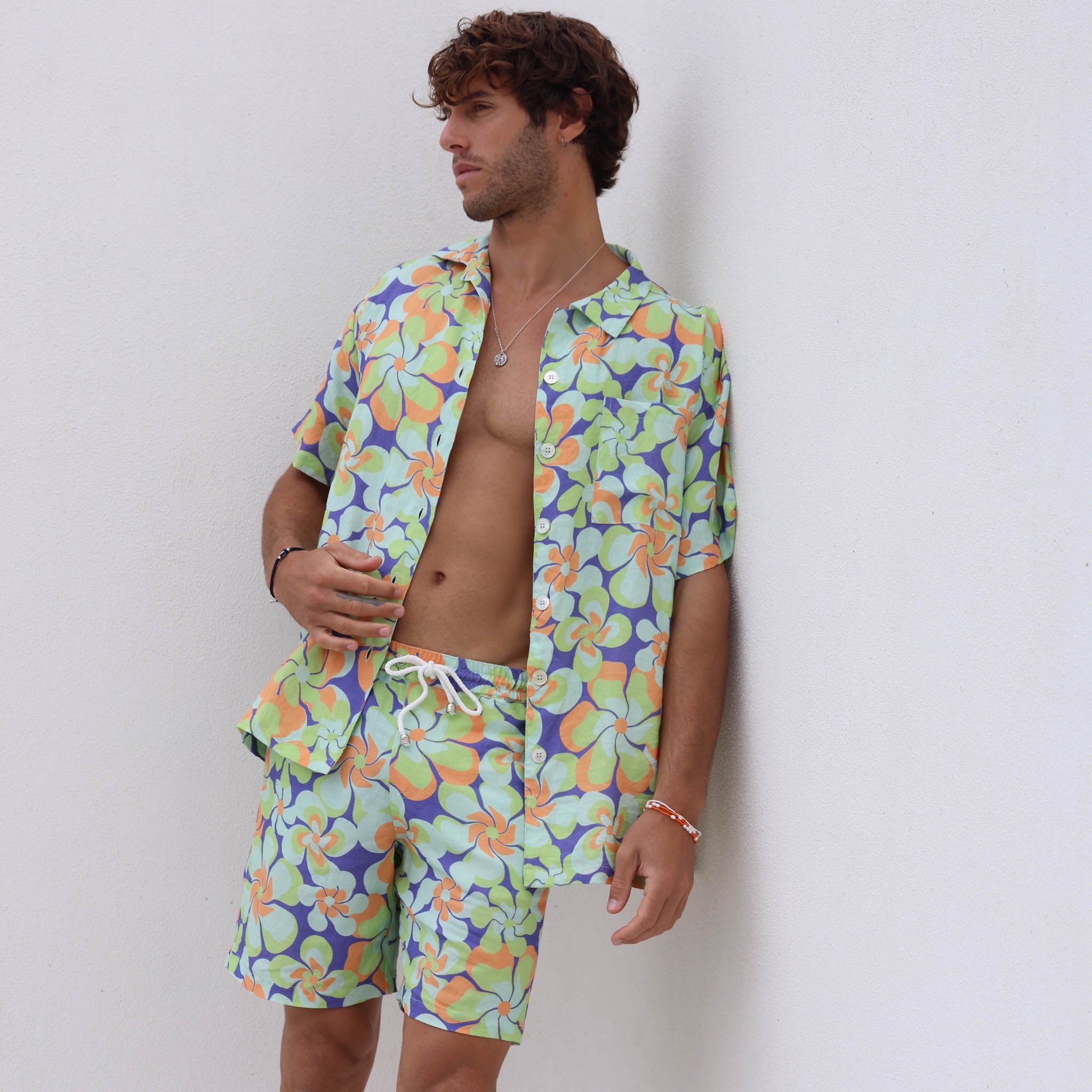 Oversized Linen Shirt - Serene Marine sold by Kulani Kinis product image thumbnail 5