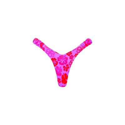 Retro Y Thong Bikini Bottom - Cherry Berry sold by Kulani Kinis