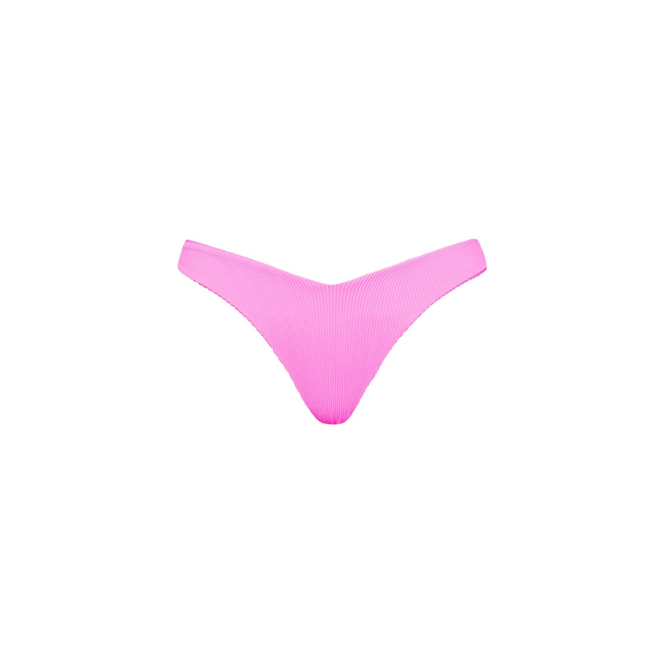 Y Cheeky Bikini Bottom - Bubblegum Pink Ribbed sold by Kulani Kinis