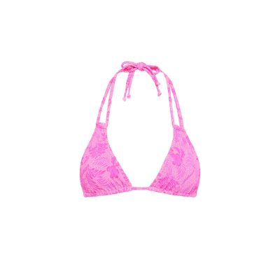 Halter Bralette Bikini Top - Fuchsia Fever sold by Kulani Kinis