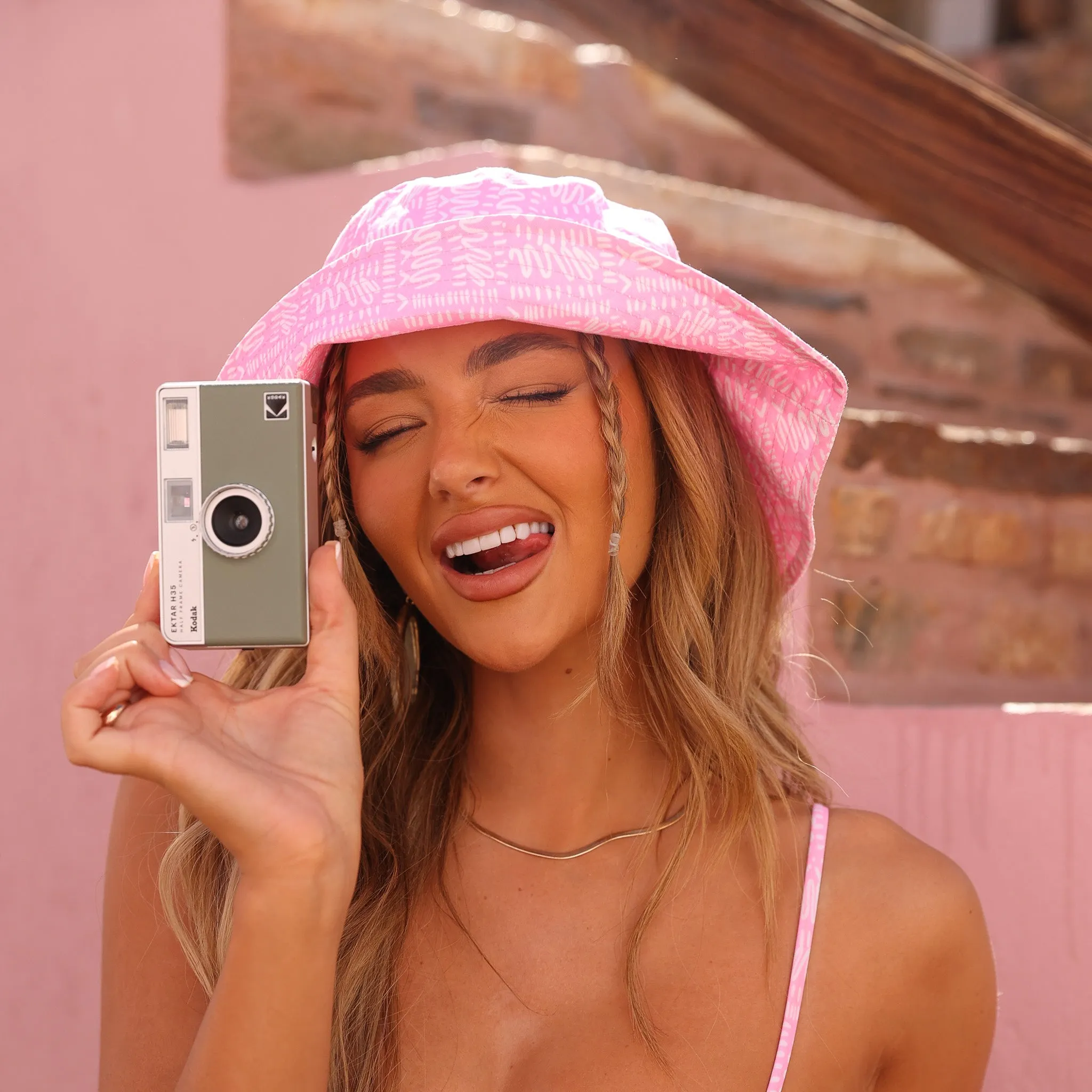 Beach Hat - Strawberry Milkshake sold by Kulani Kinis product image thumbnail 3