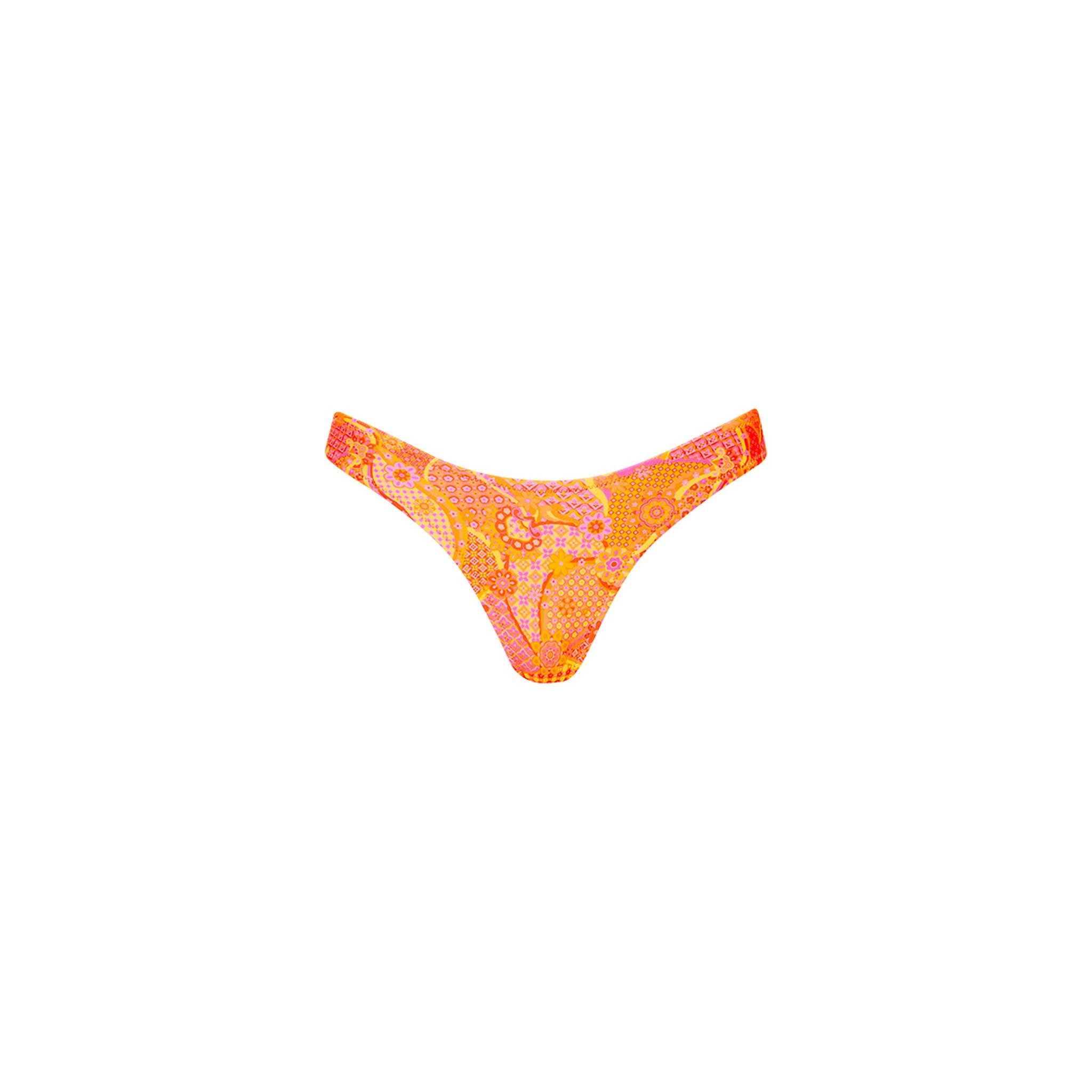 Vintage V Bikini Bottom - Citrus Sunrise sold by Kulani Kinis