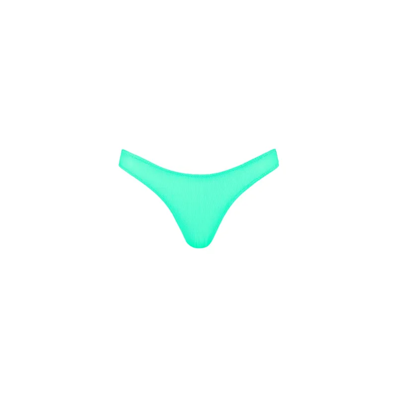 Vintage V Bikini Bottom - Turquoise Mint Ribbed sold by Kulani Kinis