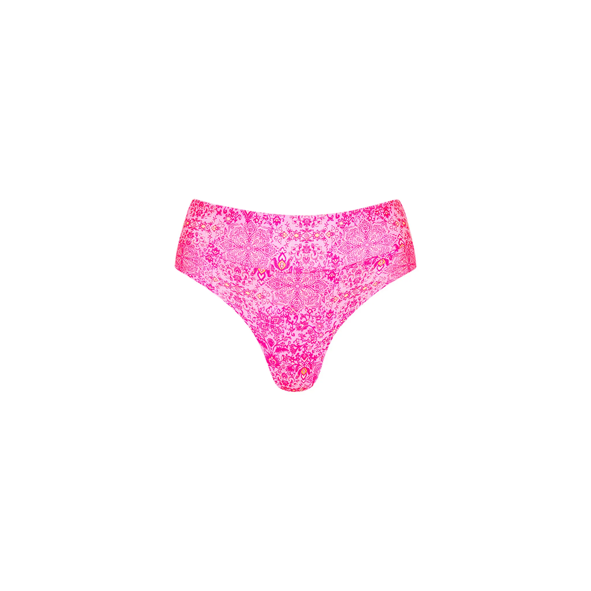 High Waist Cheeky Bikini Bottom - Rose Quartz sold by Kulani Kinis