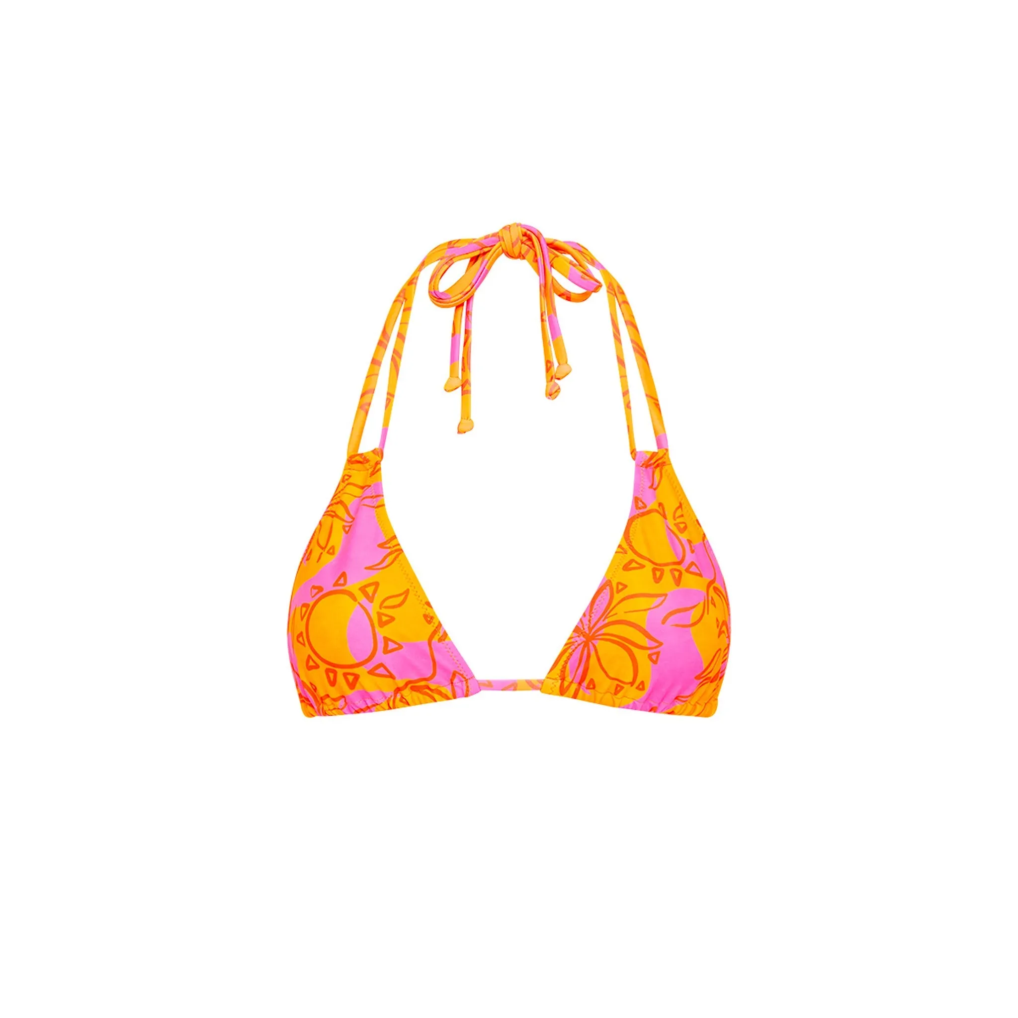 Halter Bralette Bikini Top - Sangria Swirl sold by Kulani Kinis