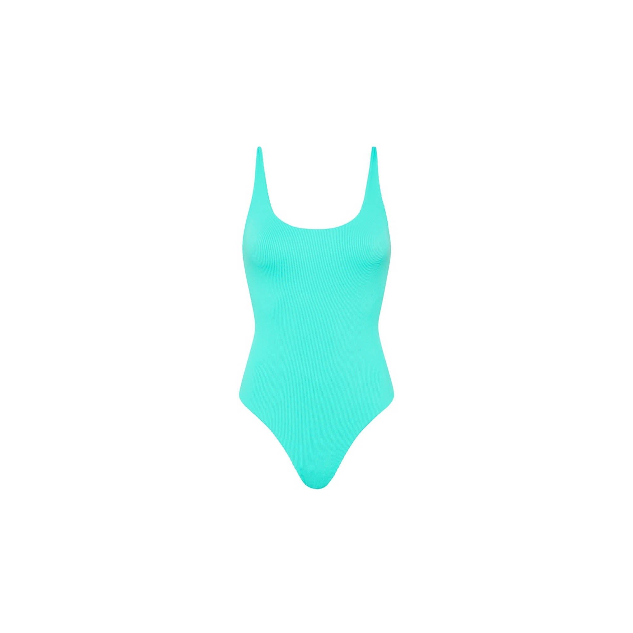 One Piece Swimwear - Aqua Ribbed sold by Kulani Kinis