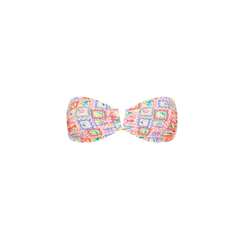 V Strapless Bandeau Bikini Top - Citron Coast sold by Kulani Kinis