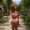 High Hip Cheeky Bikini Bottom - Sherbet Shimmer sold by Kulani Kinis