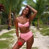 High Hip Cheeky Bikini Bottom - Sherbet Shimmer sold by Kulani Kinis