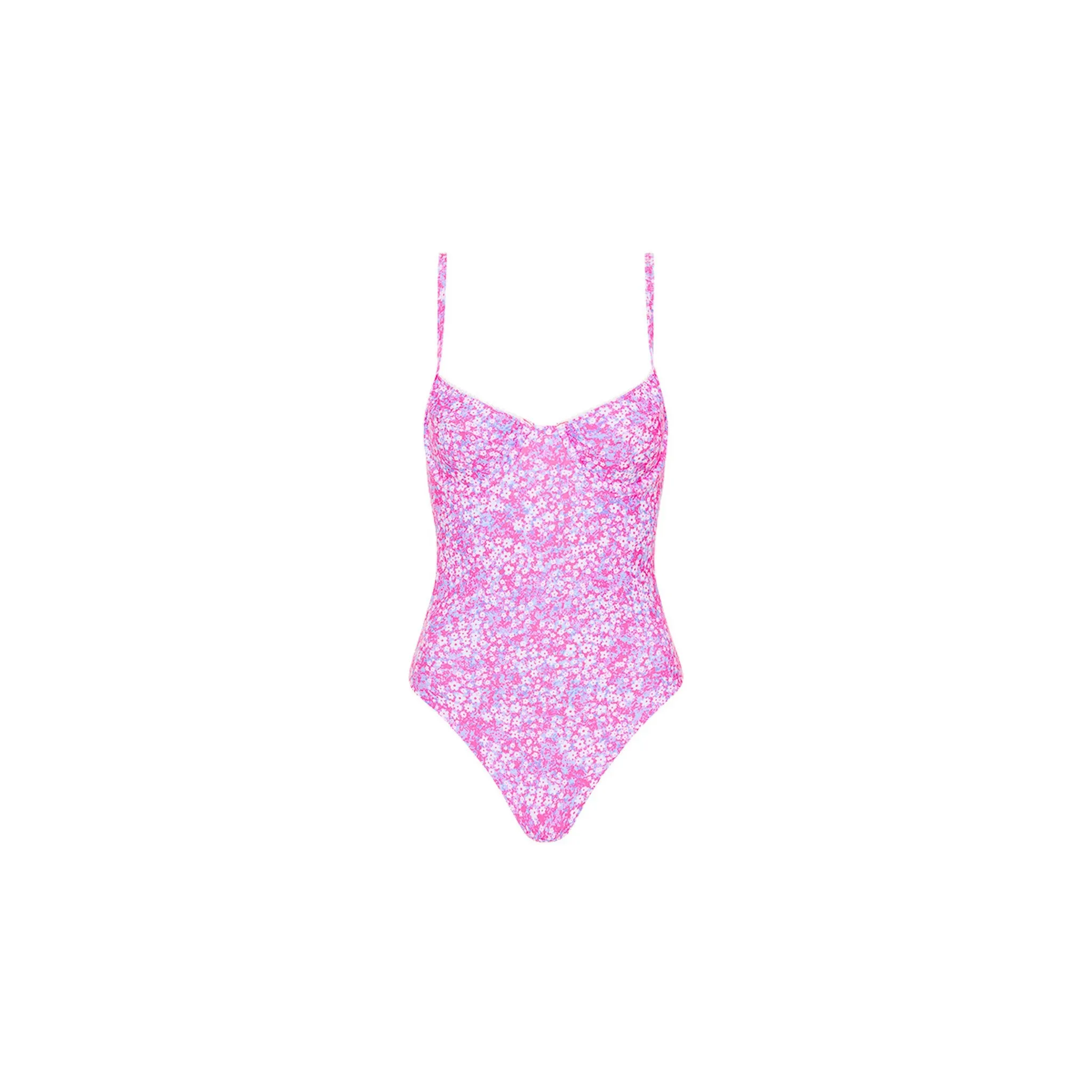 Underwire Cheeky One Piece - Grape Spritz sold by Kulani Kinis