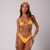 Cheeky V Bikini Bottom - Tangerine Dreams sold by Kulani Kinis