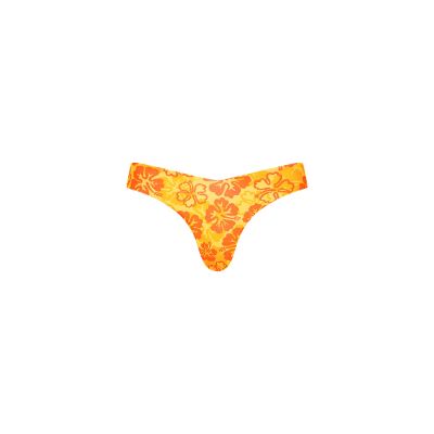 Cheeky V Bikini Bottom - Tangerine Dreams sold by Kulani Kinis