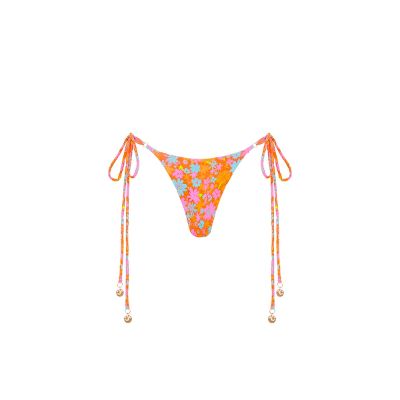 Thong Tie Side Bikini Bottom - Dandelion Daze sold by Kulani Kinis